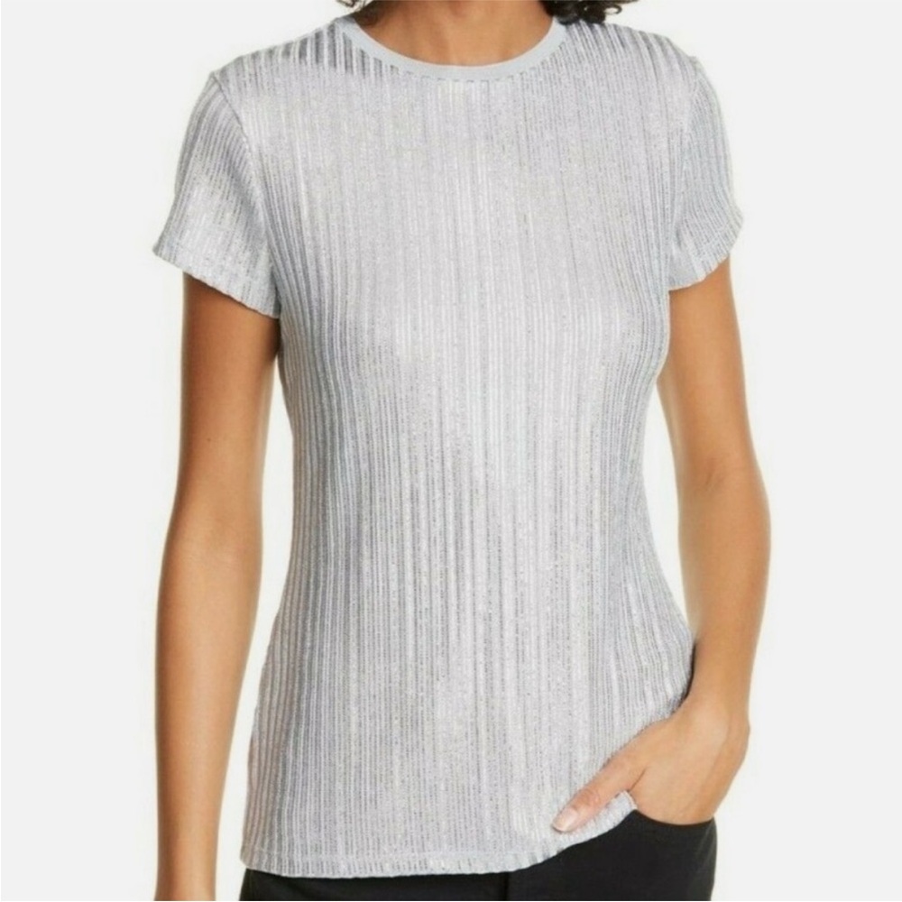 Ted Baker Silver Women's Ribbed Top